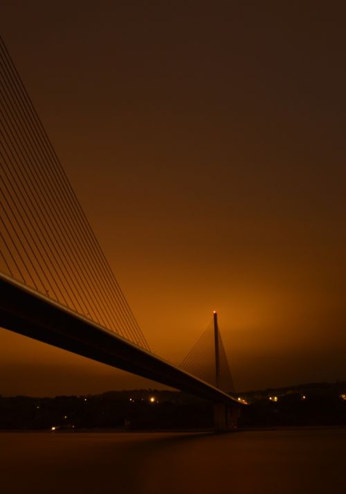 night long exposure bridge