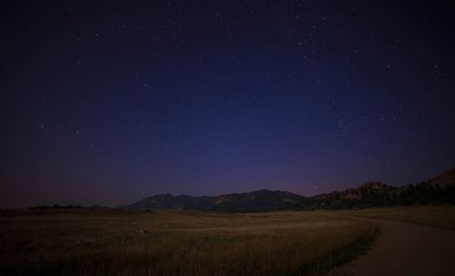 night sky landscape