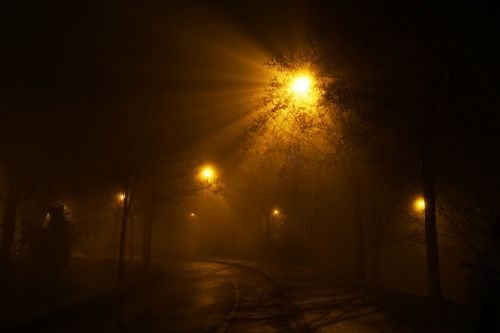 night road lantern