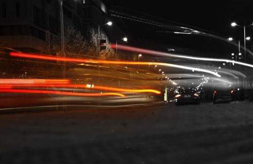 night cars lights