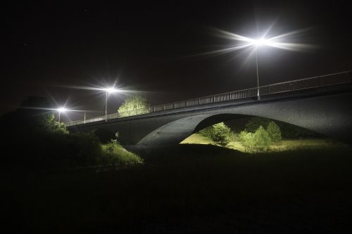 night bridge light