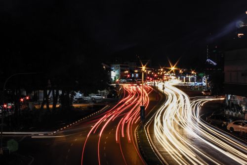 night photography traffic