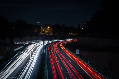 night  highway  road