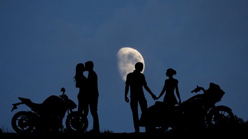 night  moon  couples