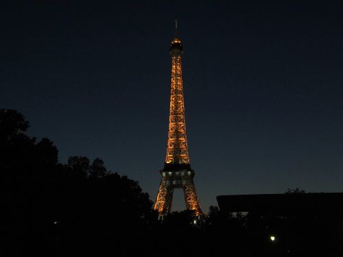 night eiffel tower paris