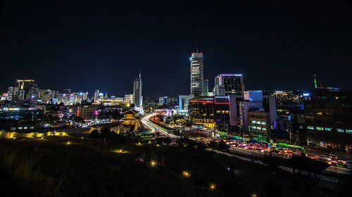 night city  seoul  travel