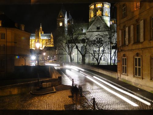 night scene historically metz