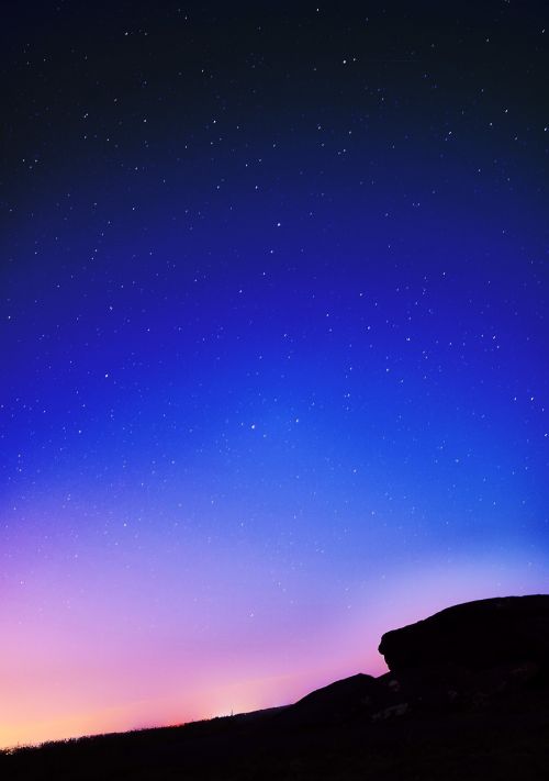 night sky rock sky