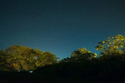 night sky lights night