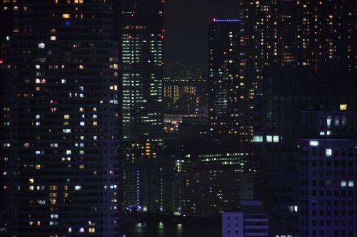 night view tokyo city