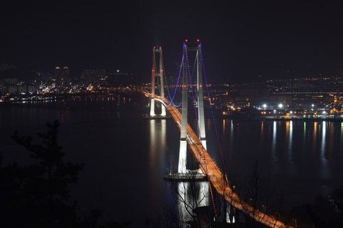 night view  bridge  night