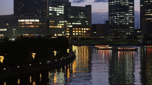 night view yokohama japan