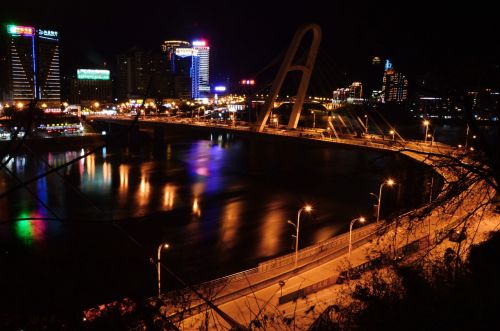 night view city urban landscape