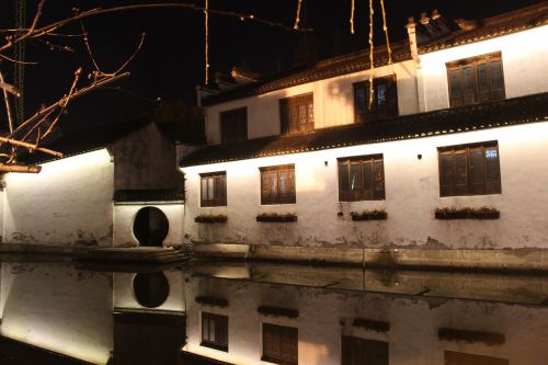 night view the scenery zhouzhuang