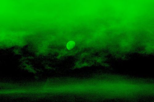 Night Vision Goggle Effect Moon