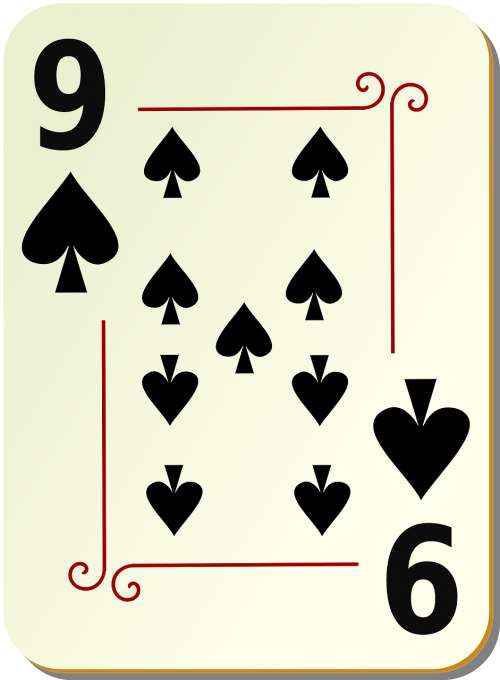 nine spades playing cards