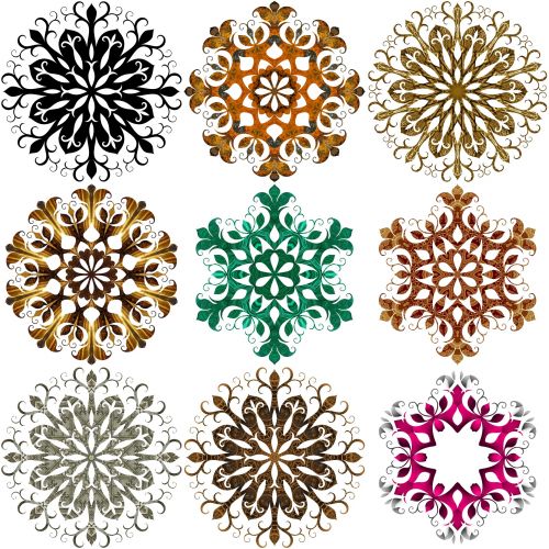 Nine Snowflakes