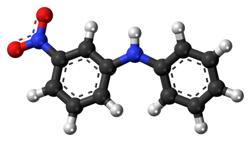 nitrodiphenylamine molecule chemistry