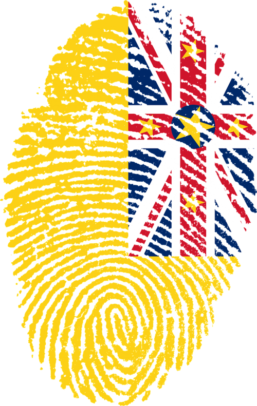 niue flag fingerprint