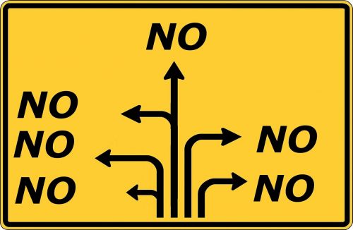 no road sign direction