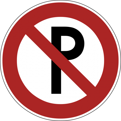 no parking sign signage