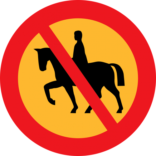 no riding road sign roadsign
