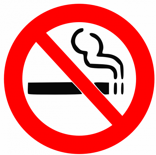 no smoking sign cigarettes