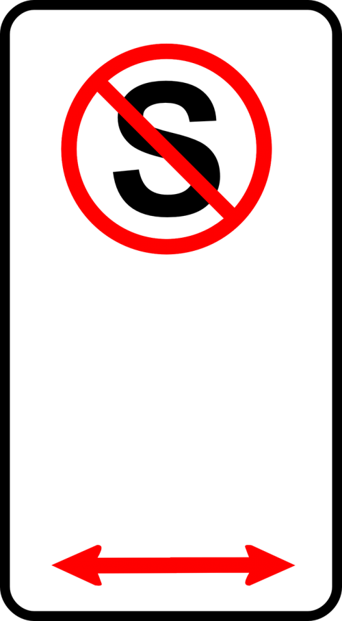 no standing traffic road