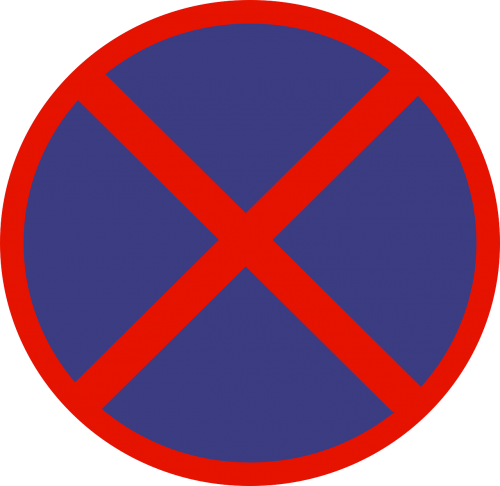 no stopping sign traffic sign