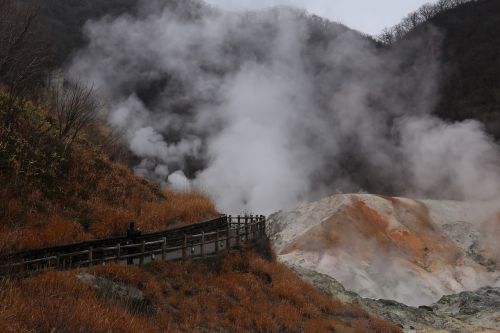 noboribetsu hell valley volcano japan