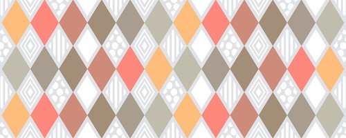 non-seamless  pattern  diamond shape