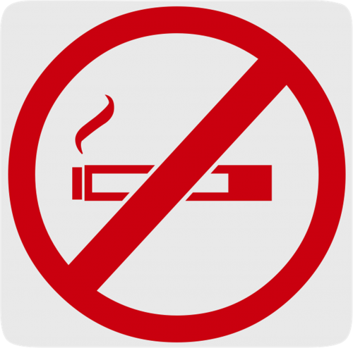 non-smoking area not allowed