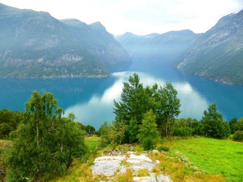 noorwegen bergen fjord