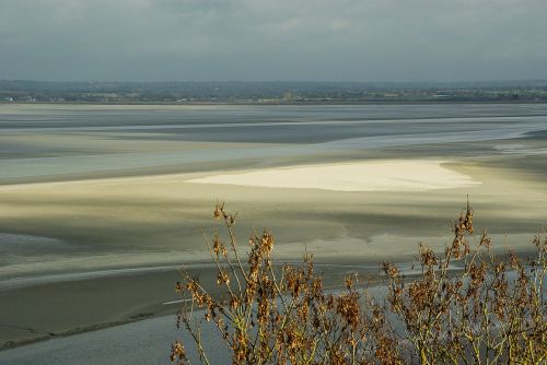 normandy bay low tide
