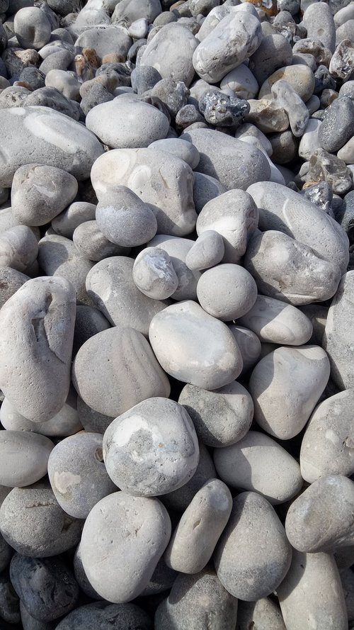 normandy  pebble beach  boulders