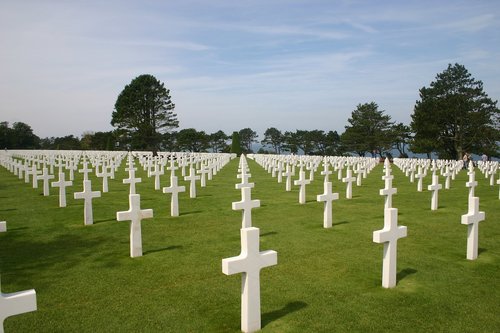 normandy  commemorate  cemetery