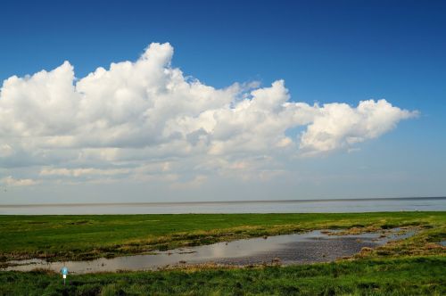 north sea sun clouds