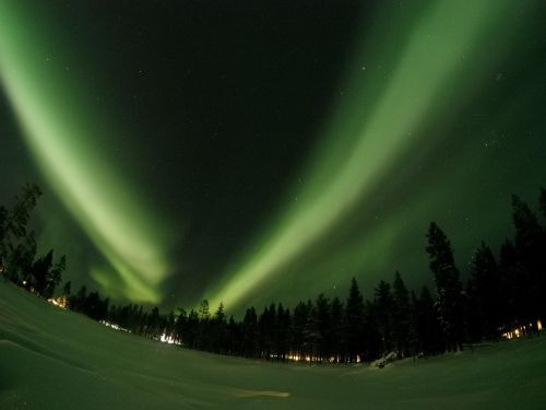 northern lights aurora borealis lapland