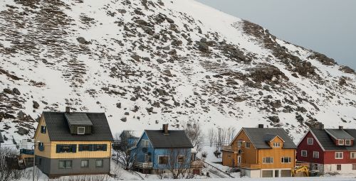 norway lapland wooden houses