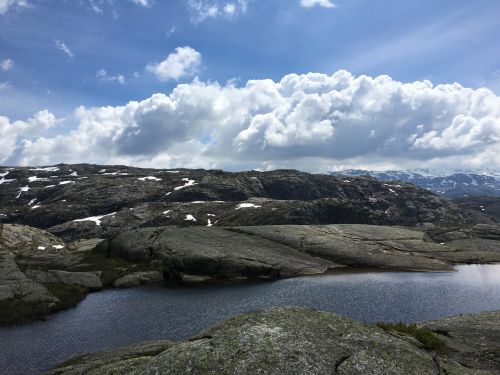 norway fjord rock landscape