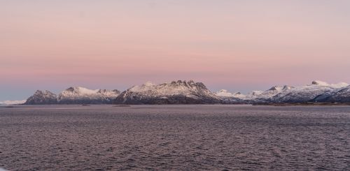 norway coastline sunset