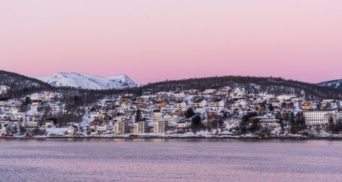 norway coast sunset