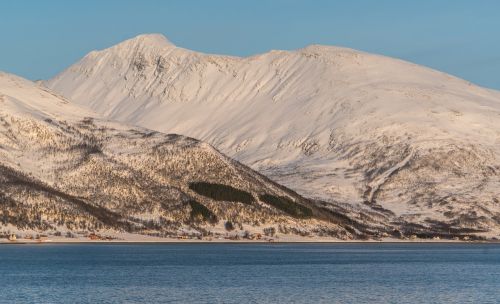 norway fjord snow