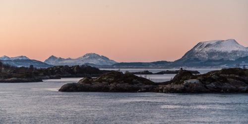 norway coast sunset