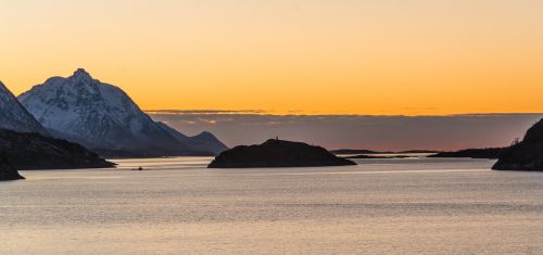 norway night sunset