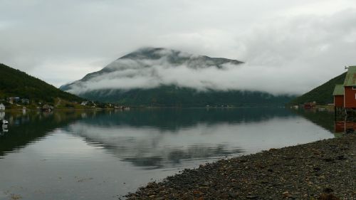 norway mountain clouds