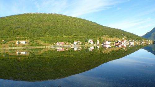 norway water reflection sea