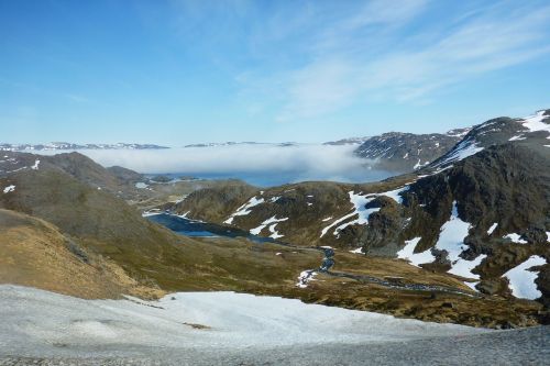 norway snow mountains