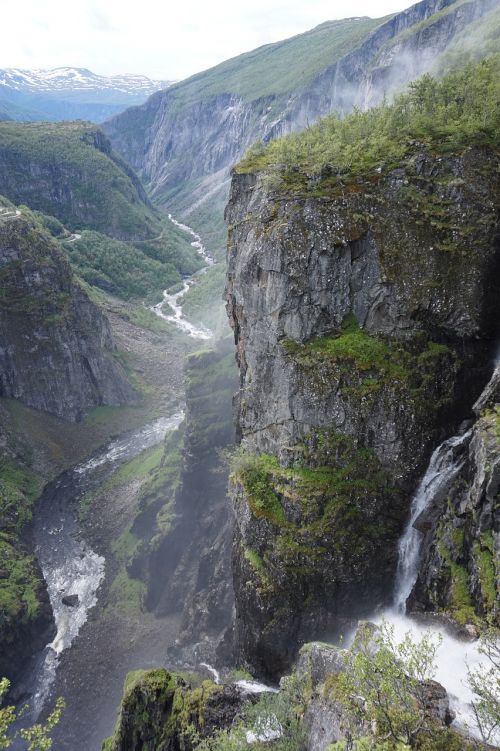 norway waterfall venningfossen