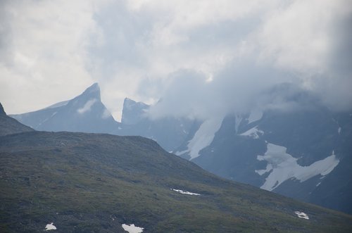 norway  mountains  clouds